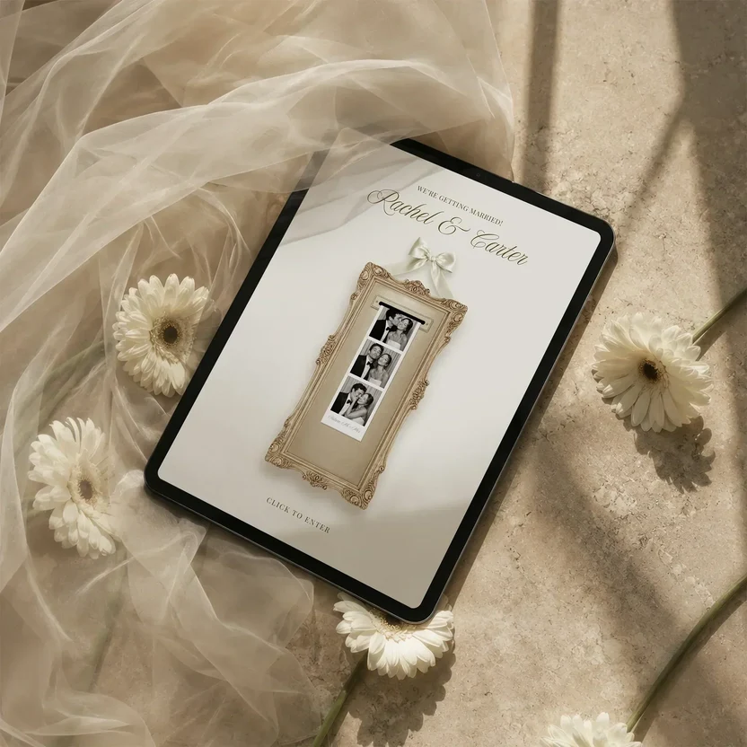 Ivory Photobooth Save The Date Template Ipad Mockup_bb5f8721 E8af 45cb 9395 733095473c87