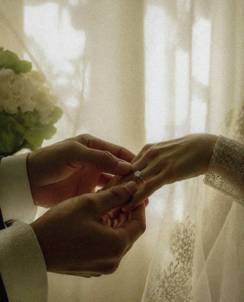 Lace And Found Wedding Ring Exchange Close Up Intimate Ceremony Detail_447b0b5d A899 474f 9ecf 1b73c7c4b1d9